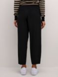 KAFFE Signa Cropped Trousers, Deep Black