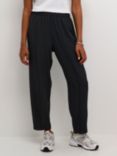 KAFFE Signa High Waist Trousers, Black Oyster