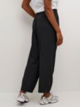 KAFFE Signa High Waist Trousers, Black Oyster