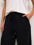 KAFFE Mallie Jersey Trousers, Deep Black