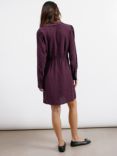 Albaray Jaquard Bow Dress, Burgundy