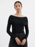 Albaray Bardot Knit Jumper, Black