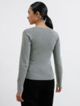 Albaray Scoop Neck Jumper, Grey