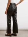 Albaray Faux Leather Jeans, Black