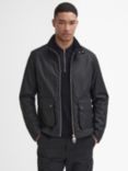 Barbour International Lutlaw Waxed Jacket, Black