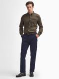 Barbour Sueded Sateen Tailored Trousers, Navy