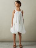 Reiss Kids' Emeri Seersucker Bubble Hem Dress