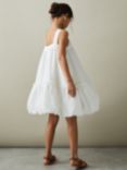 Reiss Kids' Emeri Seersucker Bubble Hem Dress