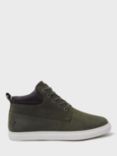 Crew Clothing Leather Chukka Boots, Bottle Green