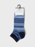 Crew Clothing Bamboo Blend Trainer Socks, Pack of 3, Navy Blue