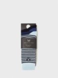 Crew Clothing Bamboo Blend Socks, Pack of 3, Bright Blue