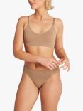 Nudea Essentials Seamless Smooth Bralette, Pack of 2, Taupe/Black