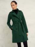 Hobbs Saskia Trench Coat, Bay Green