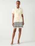 L.K.Bennett Bellmer Tweed Mini Dress, Cream/Navy