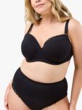 Oola Lingerie Soft Cotton T-Shirt Bra, Black