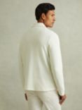 Reiss Hudson Knitted Zip Shirt, Off White