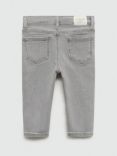 Mango Kids' Lena Regular Fit Jeans, Open Grey