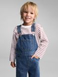 Mango Kids' Lucas Dungarees, Open Blue