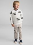 Mango Kids' Bear Sweatshirt, Natural White