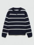 Mango Kids' Marino Cotton Stripe Jumper