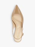 Dune Compelled Leather Pointed Courts, Caramel