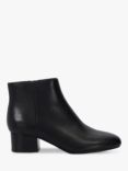 Dune Perrie Leather Ankle Boots, Black