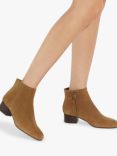 Dune Perrie Suede Ankle Boots, Taupe