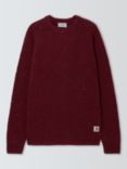 Carhartt WIP Wool Cotton Blend Anglistic Sweater, Speckled Malbec