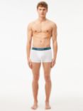 Lacoste Logo Band Trunks, Pack of 3, Multi