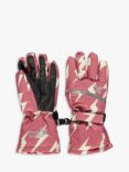 Muddy Puddles Kids' Waterproof Ski Gloves, Pink/Multi