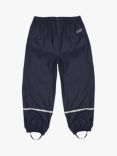 Muddy Puddles Kids' Waterproof Rainy Day Trousers, Navy Blue