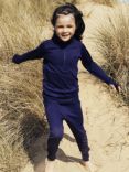 Muddy Puddles Kids' Thermal Baselayer Bottoms, Navy Blue