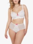 Playful Promises Camille Broderie Balconette Bra, White