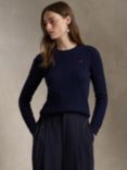 Polo Ralph Lauren Julianna Wool Cashmere Jumper, Hunter Navy