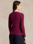 Polo Ralph Lauren Julianna Wool Cashmere Jumper, Plum