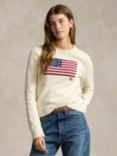 Polo Ralph Lauren USA Flag Jumper, Cream