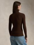 Polo Ralph Lauren Slim Turtleneck Jumper, Circuit Brown