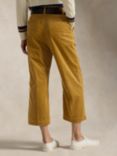 Polo Ralph Lauren Wide Leg Cropped Corduroy Trousers, Tan