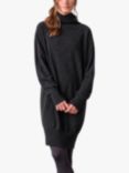 Celtic & Co. Geelong Wool Roll Neck Jumper Dress, Charcoal