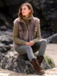 Celtic & Co. Toscana Reversible Sheepskin Gilet, Taupe