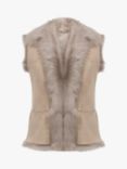 Celtic & Co. Toscana Reversible Sheepskin Gilet, Taupe