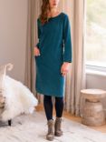 Celtic & Co. Corduroy Shift Dress, Deep Icelandic Blue