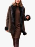 Celtic & Co. Toscana Sheepskin Trim Jacket, Ebony