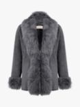 Celtic & Co. Toscana Trim Sheepskin Jacket, Derby Grey