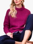 Celtic & Co. Alpaca Silk Blend Cowl Neck Jumper, Raspberry