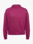 Celtic & Co. Alpaca Silk Blend Cowl Neck Jumper, Raspberry