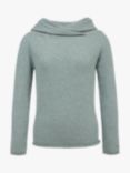 Celtic & Co. Collar Slouch Jumper, Dark Sage