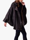 Celtic & Co. Waxed Cotton Cape, Dark Brown