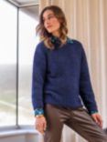 Celtic & Co. Slouch Alpaca Wool Blend Jumper, Navy