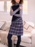 Celtic & Co. Celt Wool Kilt, Navy/Oatmeal